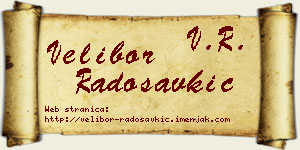 Velibor Radosavkić vizit kartica
